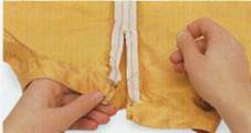 Как пришить отрезной ворот на стойке у блузки