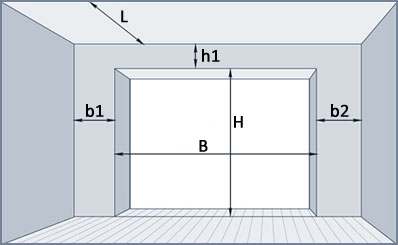 Таблица допустимых размеров секционных ворот doorhan