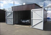 Ворота из железа для гаража размер