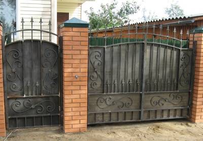 Ворота, секционные ворота, секционные ворота с калиткой