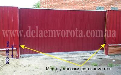 Схема подключения ворот